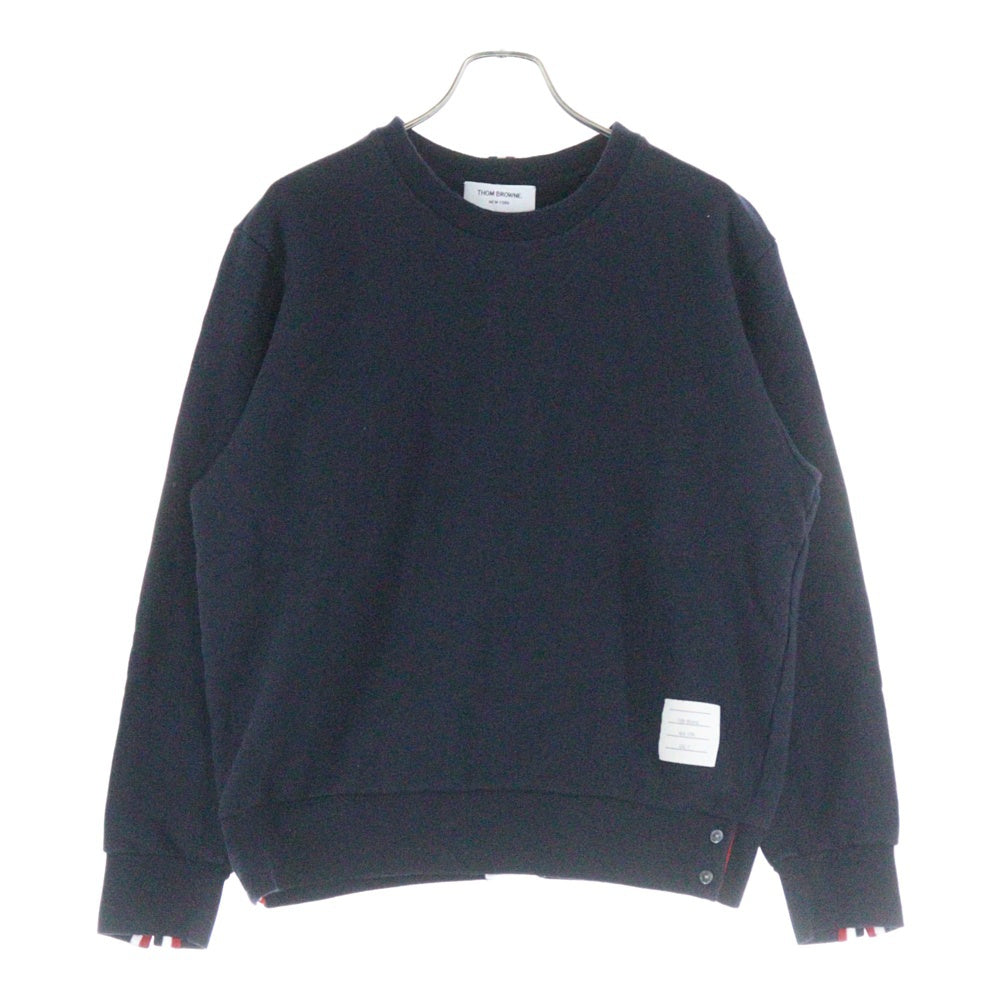 THOM BROWNE(トムブラウン) Crewneck Sweat Shirt トリコロール クルーネックスウェットトレーナー ネイビー MJT085A-03377415