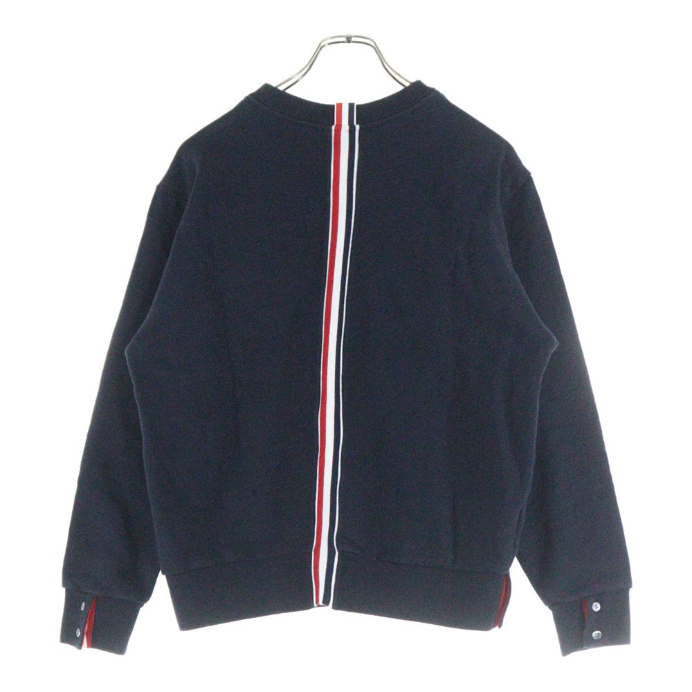 THOM BROWNE(トムブラウン) Crewneck Sweat Shirt トリコロール クルーネックスウェットトレーナー ネイビー MJT085A-03377415