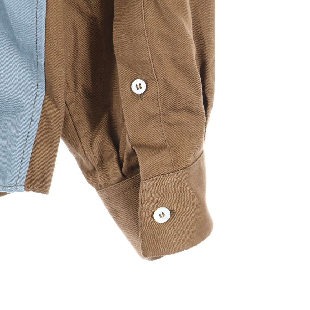 LOEWE(ロエベ) 21AW パッチワーク コットン レギュラーカラー ワークシャツ マルチカラー H526Y05W28