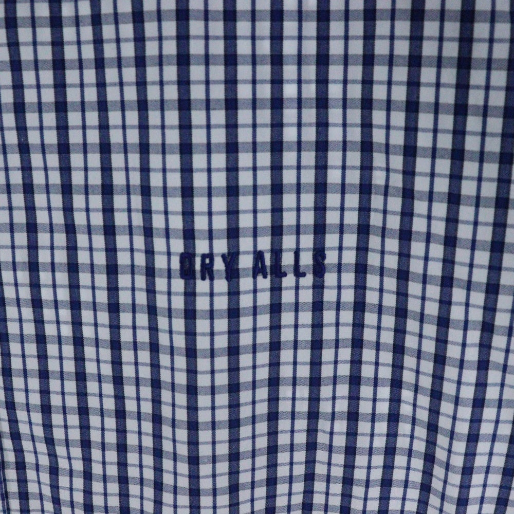 HUMAN MADE(ヒューマンメイド) CHECK BD SHIRT チェック柄 ハートロゴエンブロイダリー 長袖シャツ ネイビー/ホワイト HM29SH012