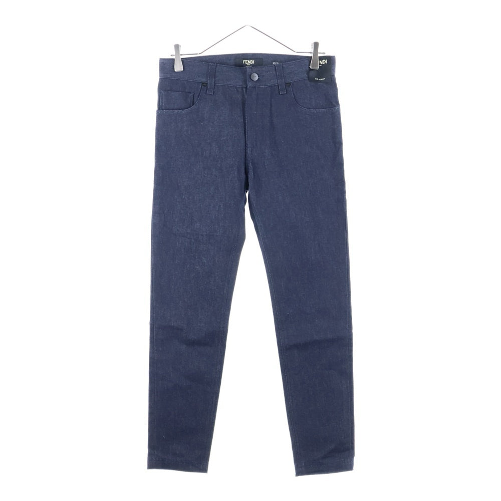FENDI(フェンディ) ストレッチ ストレート デニム パンツ インディゴ 12CPF‐21‐2585