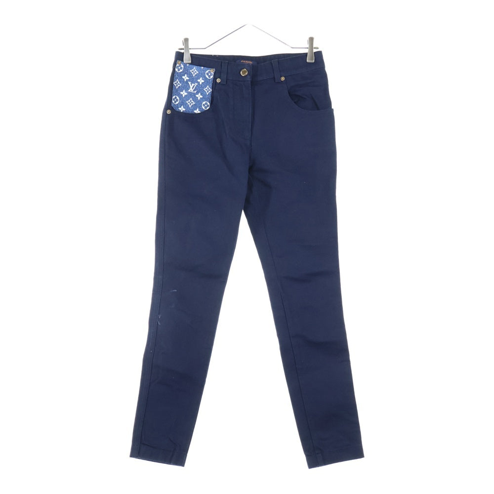 LOUIS VUITTON(ルイヴィトン) 22SS モノグラムポケットスキニーデニムパンツ インディゴ RW221J L26 FMTR06