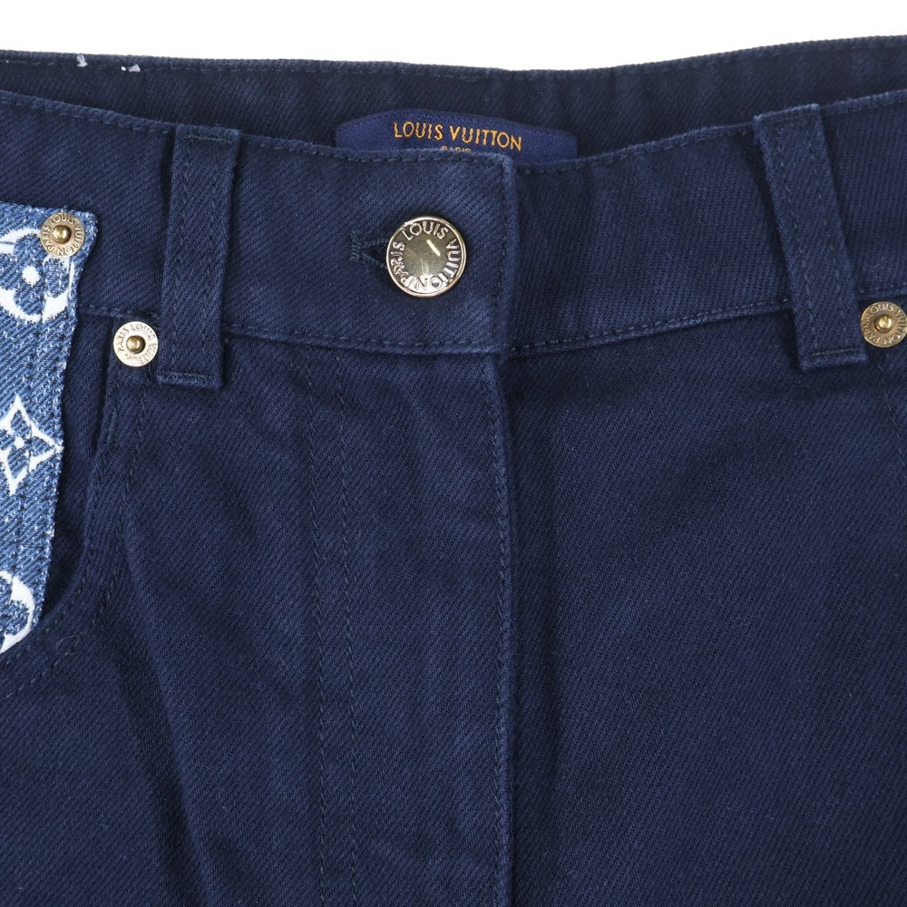 LOUIS VUITTON(ルイヴィトン) 22SS モノグラムポケットスキニーデニムパンツ インディゴ RW221J L26 FMTR06