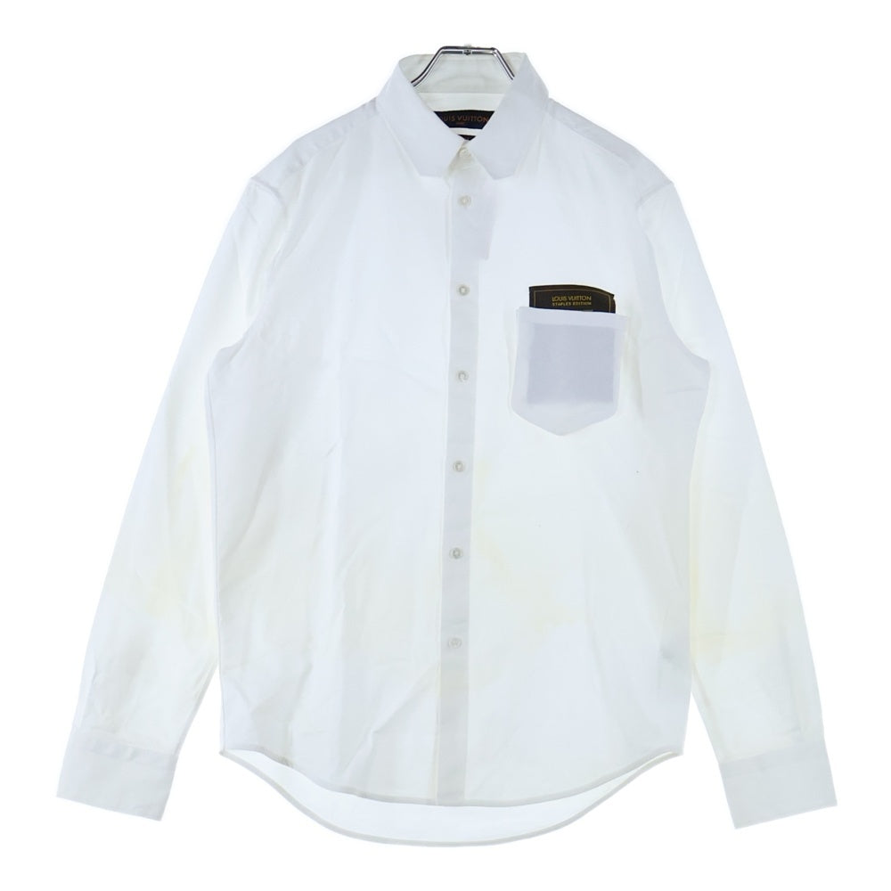 LOUIS VUITTON(ルイヴィトン) 20SS ステープル オックスフォード コットン 長袖シャツ ホワイト RM201Q DLX HIS55W