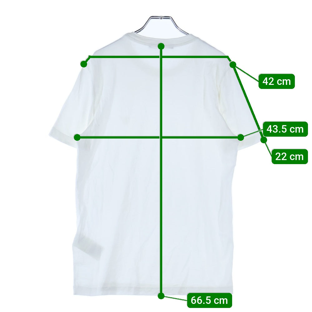 LOUIS VUITTON(ルイヴィトン) 22AW ロゴエンブロイダリー クルーネック半袖Tシャツ カットソー ホワイト RM222Q JC8 HAY50W