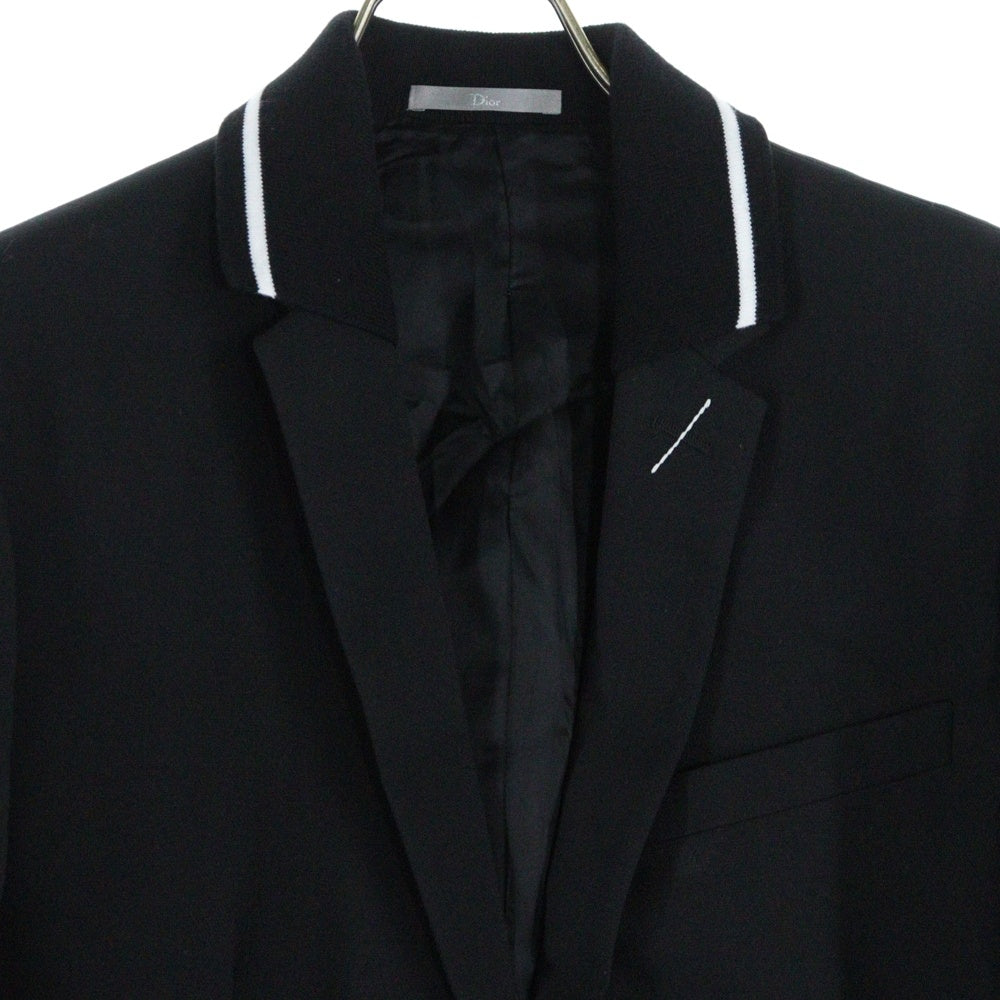 DIOR(ディオール) ATELIER ニット 切替 2B テーラードジャケット ブラック 833C274Y4326