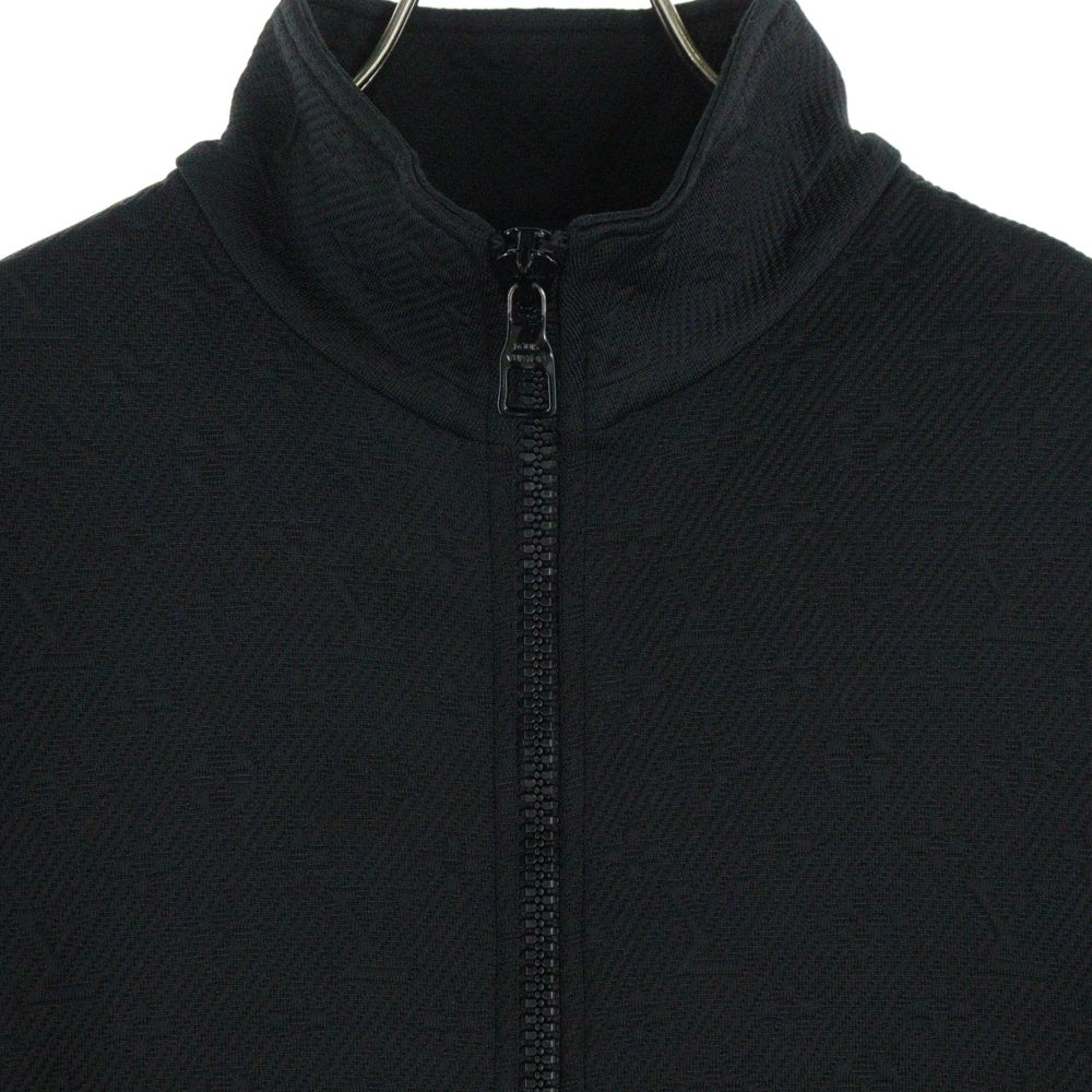 LOUIS VUITTON(ルイヴィトン) 21SS モノグラム 総柄エンボス ジップアップ トラックジャケット ブラック RM211Q XHM HJY45W