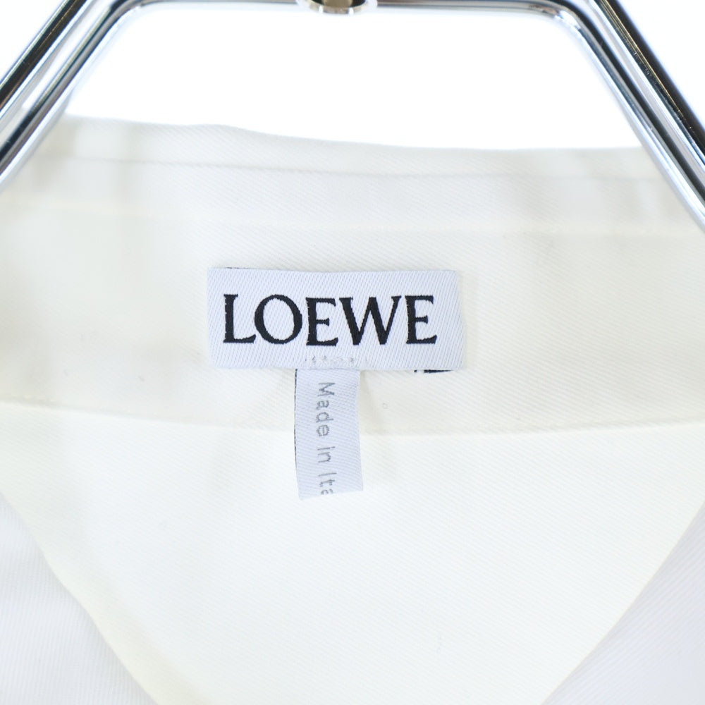 LOEWE(ロエベ) アナグラム エンボス ロゴ 長袖 シャツ ホワイト H526Y05WAD