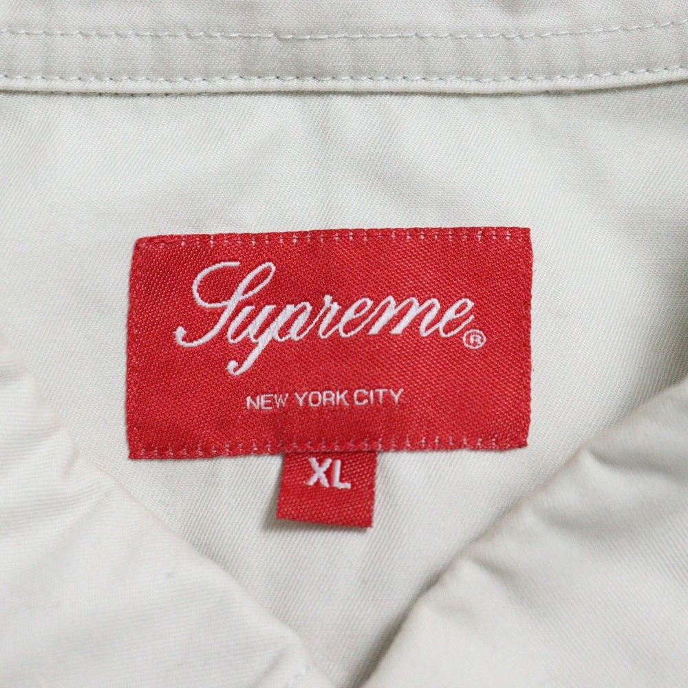 SUPREME(シュプリーム) Small Box Shirt スモールボックスロゴ長袖シャツ ベージュ