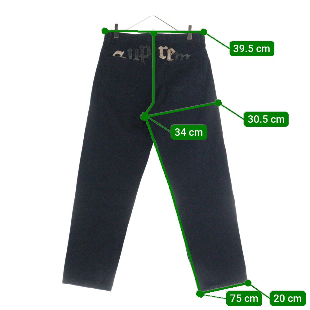 SUPREME(シュプリーム) 22AW The Great China Wall Canvas 5-Pocket Jean グレートチャイナウォール デニム ジーンズ パンツ ブラック