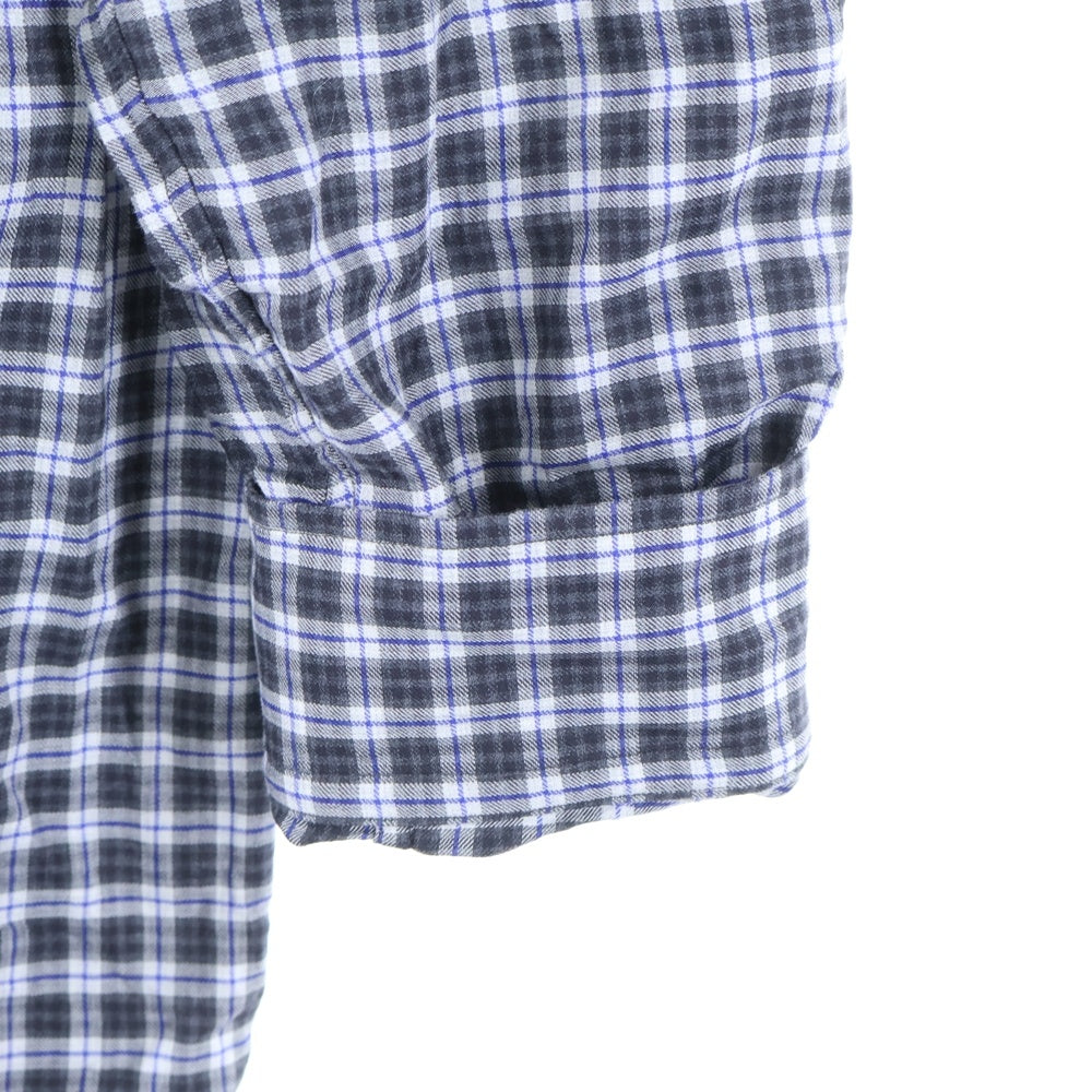 BALENCIAGA(バレンシアガ) オーバーサイズ 長袖チェック シャツ ブラック/ブルー 534333 TBM16