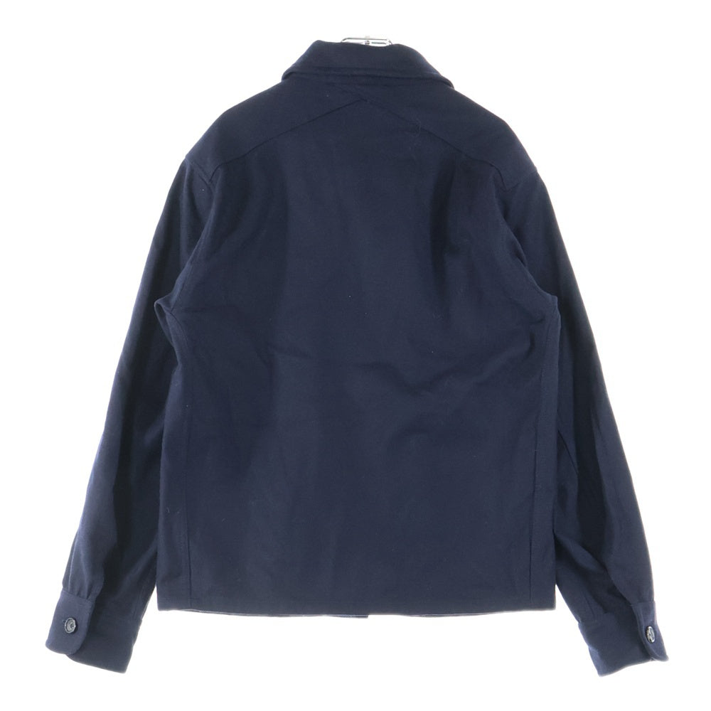 JIL SANDER(ジルサンダー) ヴァージンウールメルトン バルカラーコート ネイビー 420543