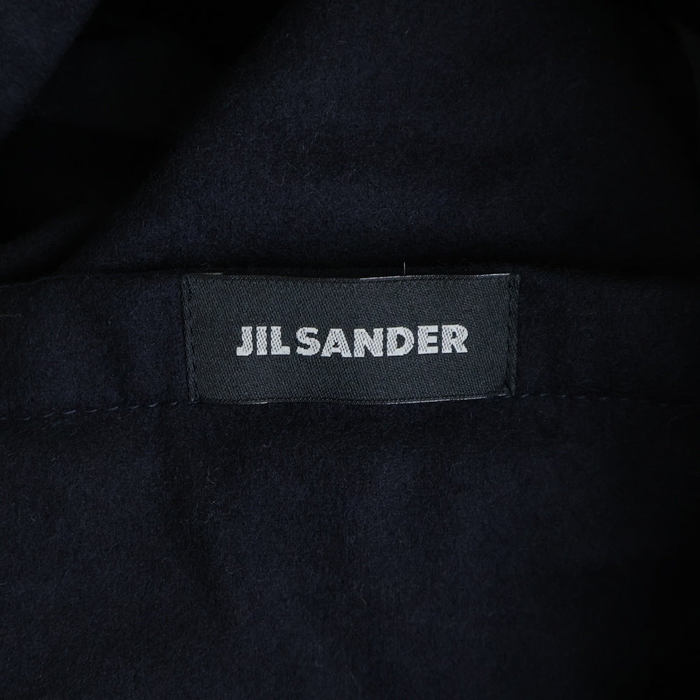 JIL SANDER(ジルサンダー) ヴァージンウールメルトン バルカラーコート ネイビー 420543