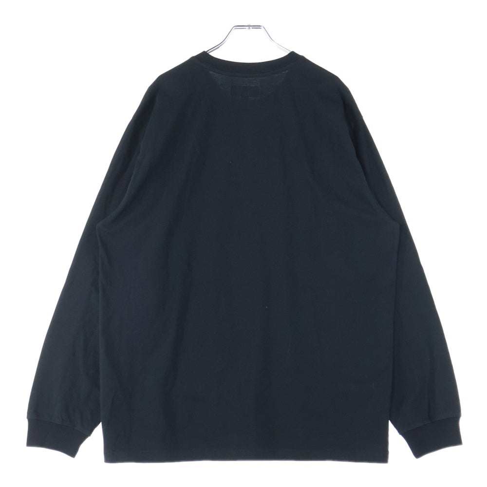 SUPREME(シュプリーム) 23AW Small Box L/S Tee スモールボックス ワッペンロゴ ロングスリーブ 長袖Tシャツ カットソー ブラック