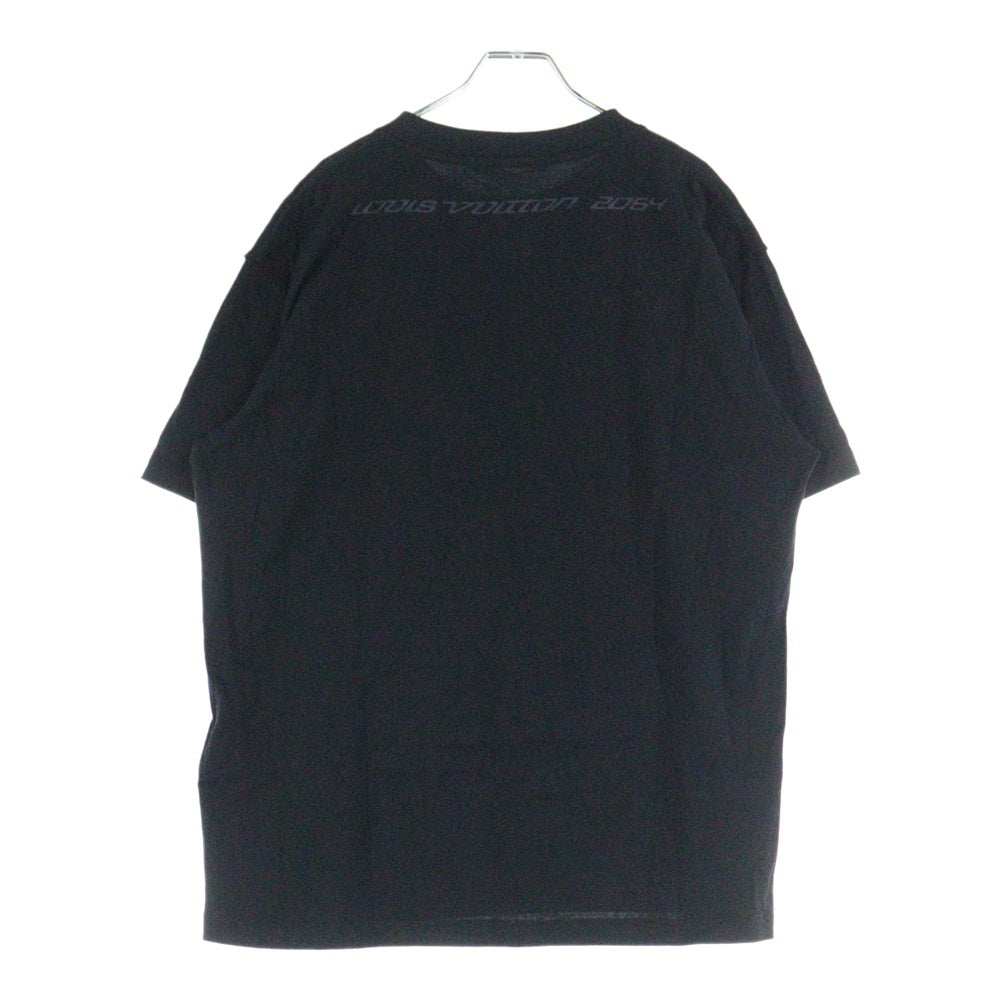 LOUIS VUITTON(ルイヴィトン) 22SS テルモヒートリアクティブ ロゴ プリント 半袖 カットソー Tシャツ ブラック RM221M NPG HMY13W