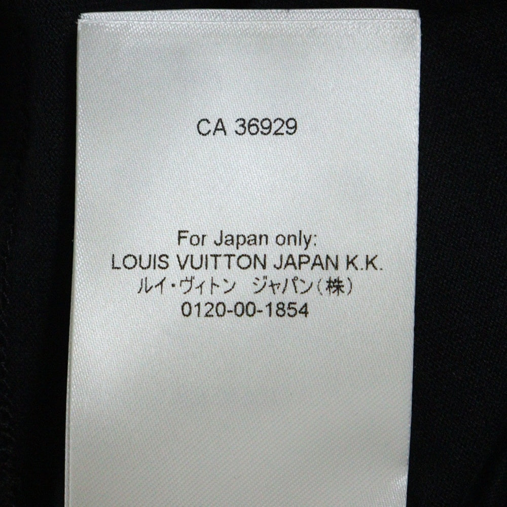 LOUIS VUITTON(ルイヴィトン) 22SS テルモヒートリアクティブ ロゴ プリント 半袖 カットソー Tシャツ ブラック RM221M NPG HMY13W