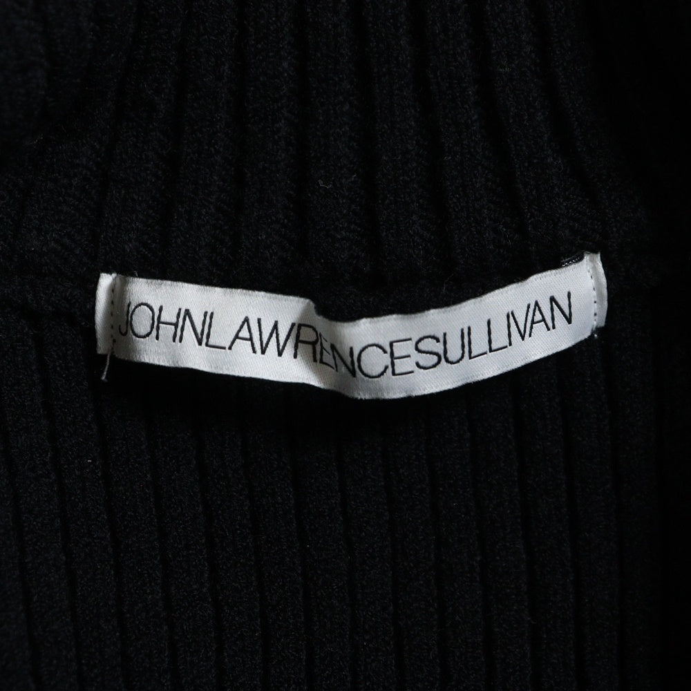 JOHN LAWRENCE SULLIVAN(ジョンローレンスサリバン) ダブルジップ ハイネック ニット セーター ブラック 4B007‐0117