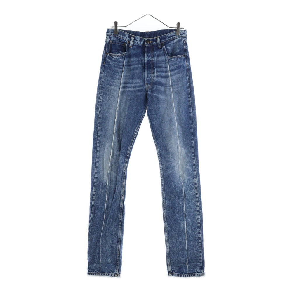 Maison Margiela 1(メゾンマルジェラ) 21SS 再構築 トリム リサイクルジーンズ ダメージデニムパンツ S51LA0139 S30744 インディゴ