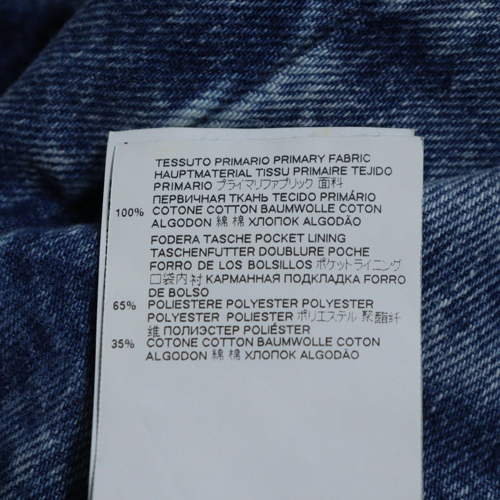 Maison Margiela 1(メゾンマルジェラ) 21SS 再構築 トリム リサイクルジーンズ ダメージデニムパンツ S51LA0139 S30744 インディゴ