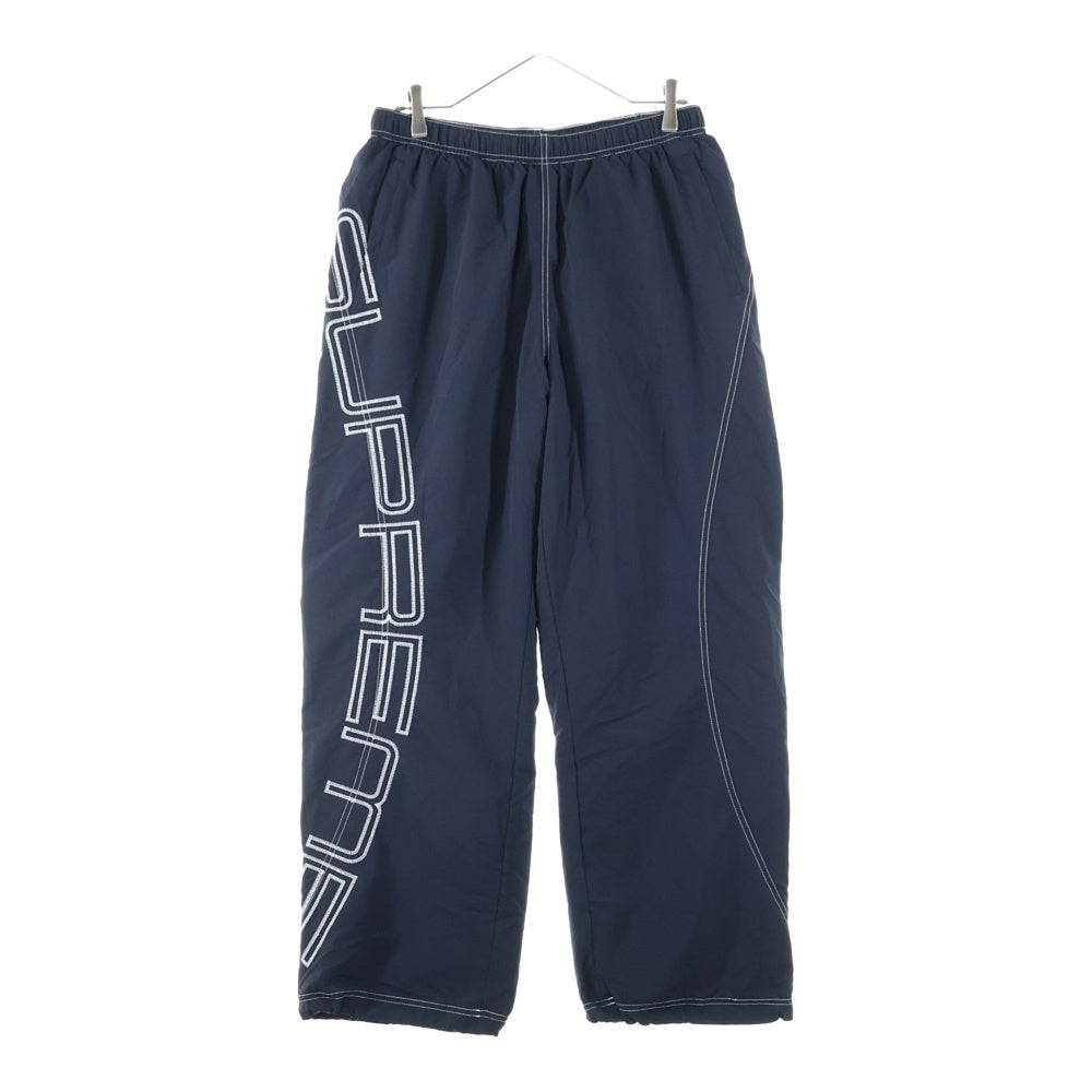SUPREME(シュプリーム) 25SS Spellout Embroidered Track Pant スペルアウト ロゴエンブロイダード イージー トラックパンツ ブラック