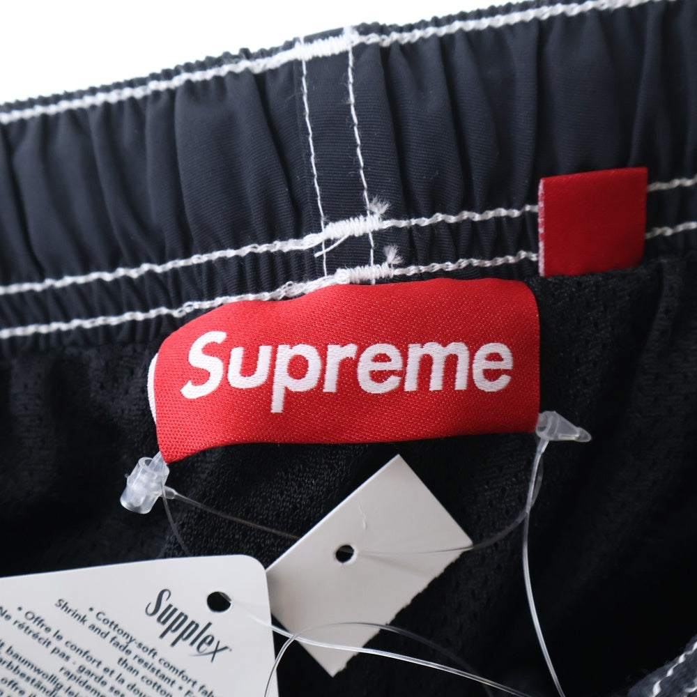 SUPREME(シュプリーム) 25SS Spellout Embroidered Track Pant スペルアウト ロゴエンブロイダード イージー トラックパンツ ブラック