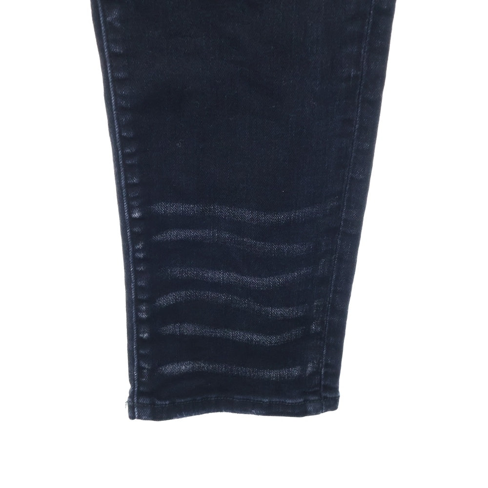 AMIRI(アミリ) ラメ ダメージ加工 ストレッチ スキニーデニム パンツ ブラック SRIMDS059SAMDSI