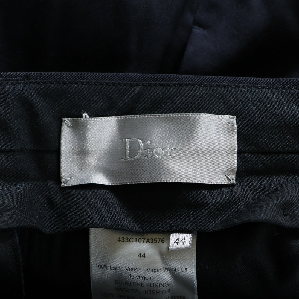 DIOR(ディオール) センタープレス スラックスパンツ パンツ ネイビー 433C107A3576
