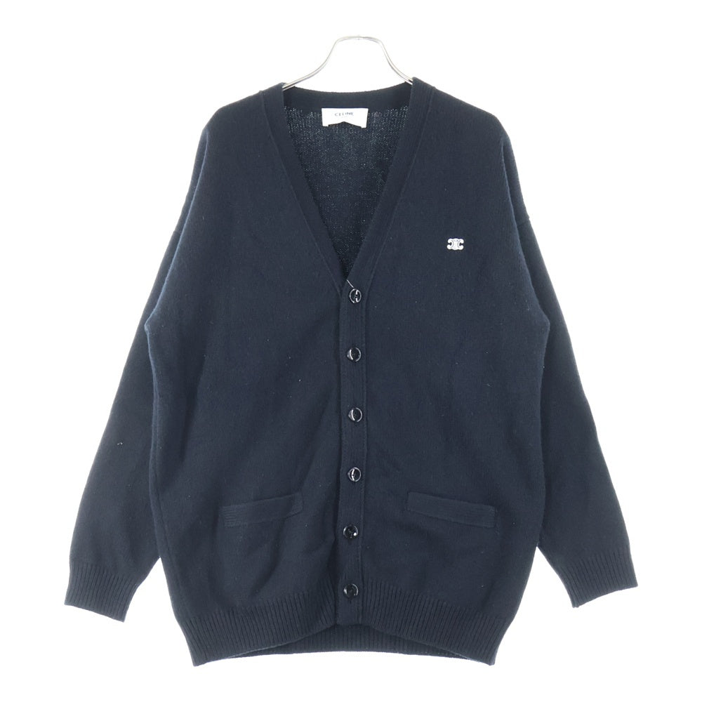 CELINE(セリーヌ) 22AW トリオンフ カシミア混 ニット カーディガン ブラック 2AC88048T