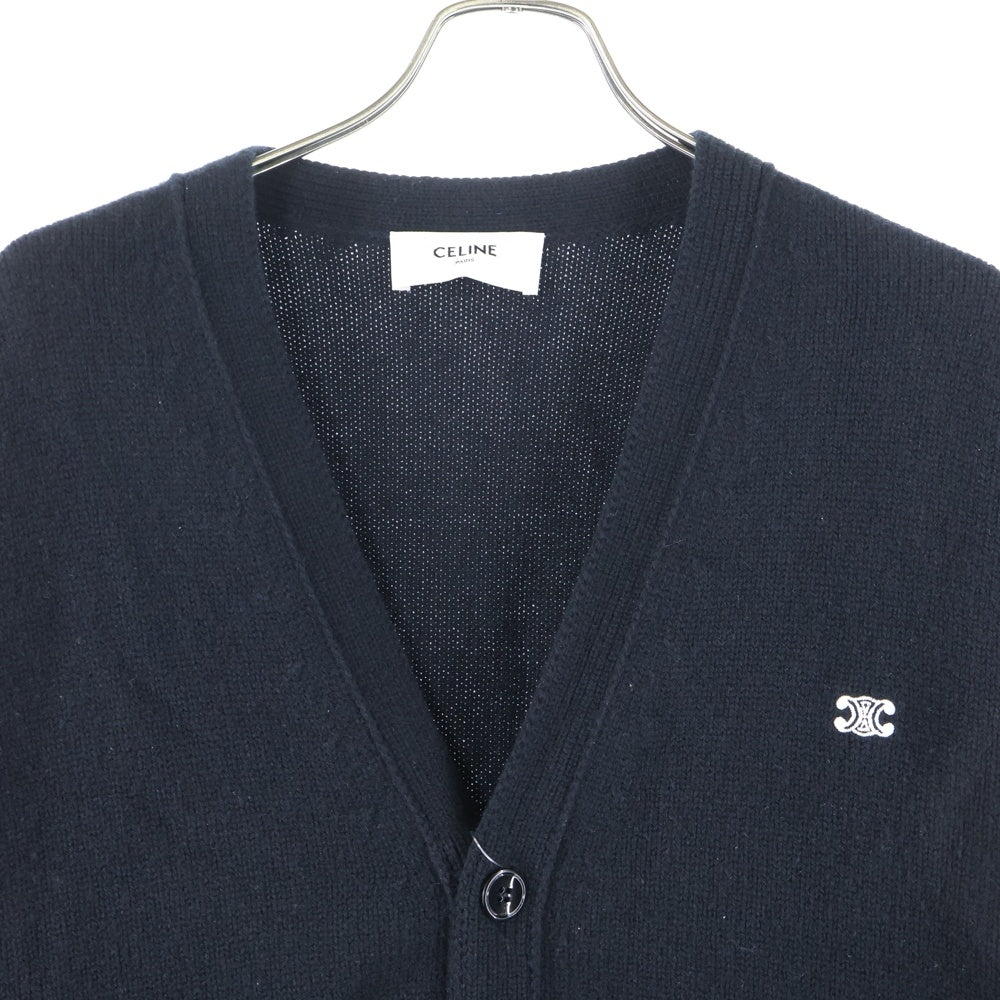 CELINE(セリーヌ) 22AW トリオンフ カシミア混 ニット カーディガン ブラック 2AC88048T