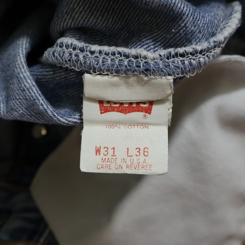 Levi's(リーバイス) 90S VINTAGE 501XX 復刻 ボタン裏552 米国製 ヴィンテージ ボタンフライデニムパンツ インディゴ 501-0000