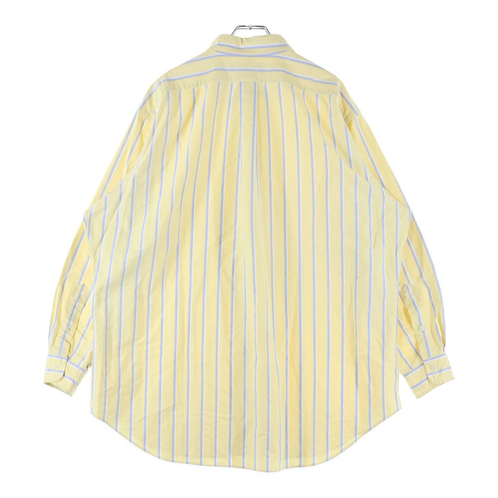 RALPH LAUREN(ラルフローレン) 胸ロゴ ストライプ柄 長袖シャツ イエロー