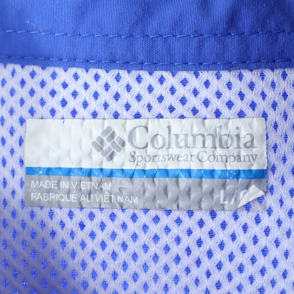 Columbia(コロンビア) マルチポケット ボタンダウン半袖シャツ ブルー