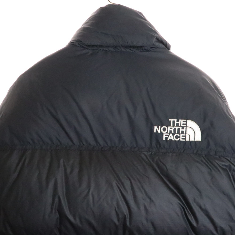 THE NORTH FACE(ザノースフェイス) NUPTSE JACKET ヌプシ ロゴ エンブロイダリー ジップアップ ダウンジャケット ブラック NJ1DM62A