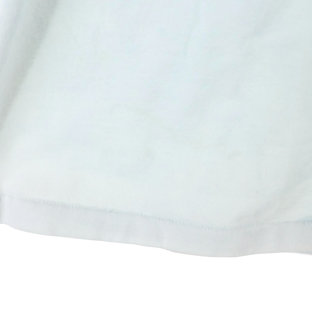 A BATHING APE(アベイシングエイプ) Gold Zip Shark Tee ゴールドシップ シャーク プリント クルーネック コットン 半袖Tシャツ カットソー ライトブルー 001TEG301015X