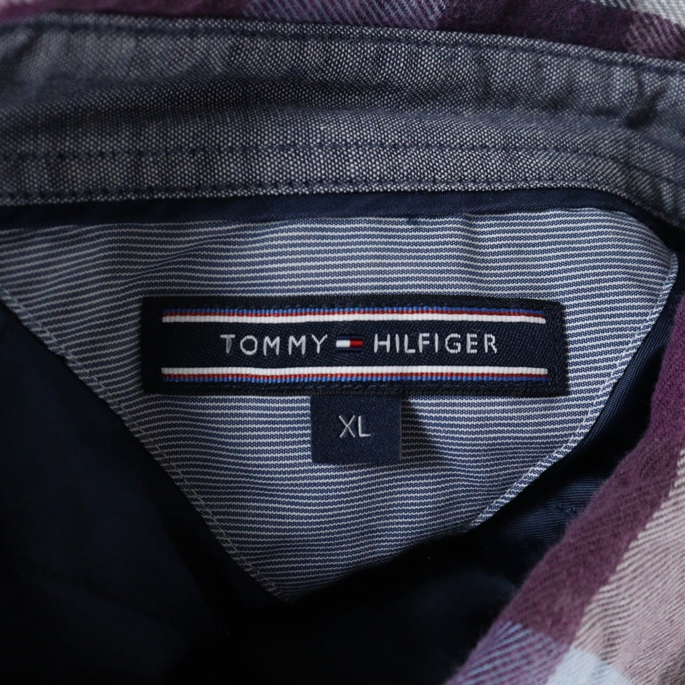 TOMMY HILFIGER(トミーヒルフィガー) パッチポケット 裏地キルティング ボタンダウンカラー 長袖シャツ マルチカラー