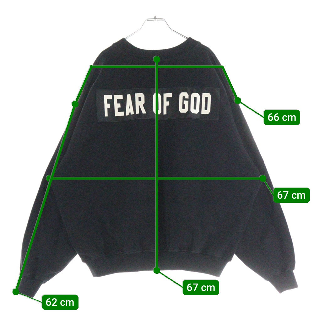 FEAR OF GOD(フィアオブゴッド) 5TH COLLECTION HEAVY TERRY SWEATSHIRT フィフスコレクション ヘビー テリースウェットトレーナー ブラック