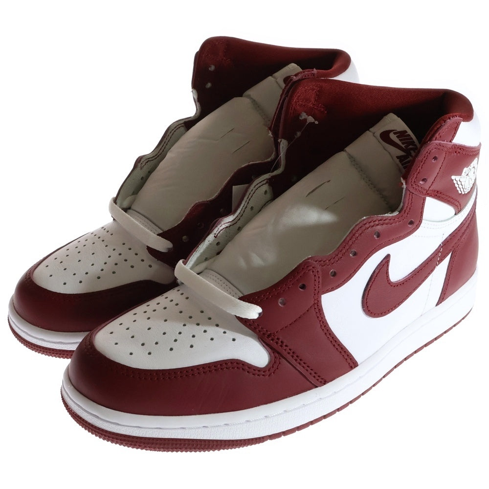NIKE(ナイキ) AIR JORDAN 1 RETRO HIGH OG ARTISANALRED エアジョーダン1 レトロ ハイ アーティザナルレッド ハイカットスニーカー レッド/ホワイト US9/27cm DZ5485-160