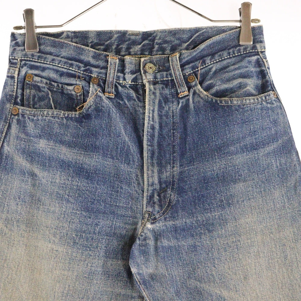 Levi's(リーバイス) 50S VINTAGE 504ZXX ユースモデル トップボタンドームGRIPPER ZIPPER 片面タブ Vステッチ 隠しリベット センターオンセット ジップフライデニムパンツ