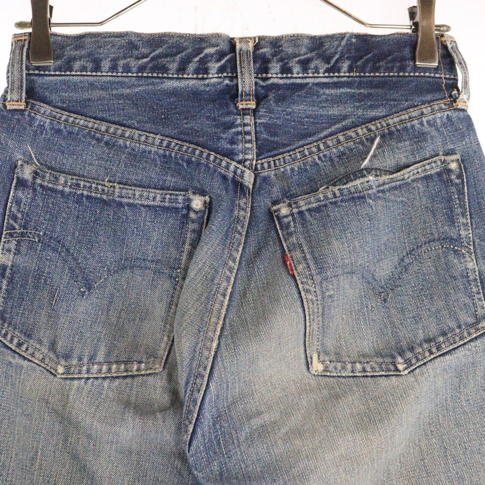 Levi's(リーバイス) 50S VINTAGE 504ZXX ユースモデル トップボタンドームGRIPPER ZIPPER 片面タブ Vステッチ 隠しリベット センターオンセット ジップフライデニムパンツ