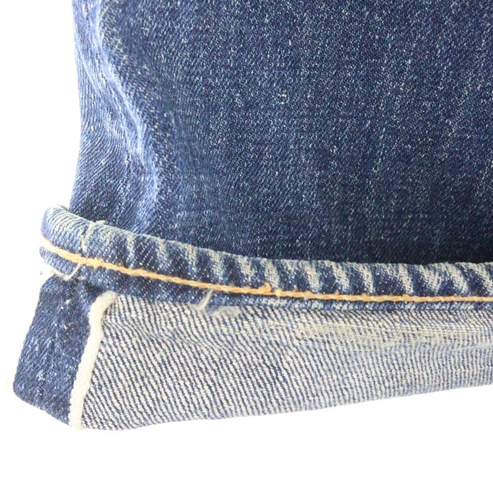 Levi's(リーバイス) 50S VINTAGE 504ZXX ユースモデル トップボタンドームGRIPPER ZIPPER 片面タブ Vステッチ 隠しリベット センターオンセット ジップフライデニムパンツ