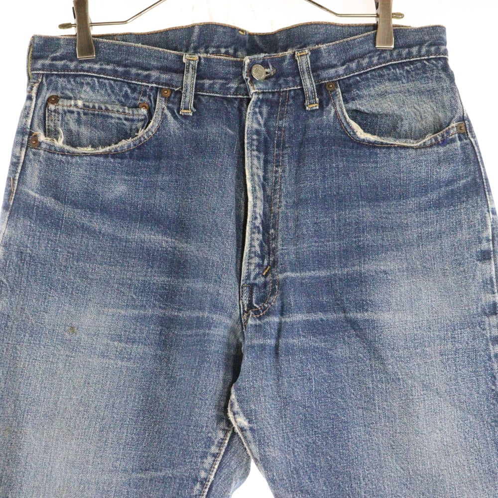 Levi's(リーバイス) 70S VINTAGE 502 ボタン裏16 BIGE 後期 平行ステッチ 紙パッチ SCOVILL ZIPPER ヴィンテージ ジップフライデニムパンツ インディゴ