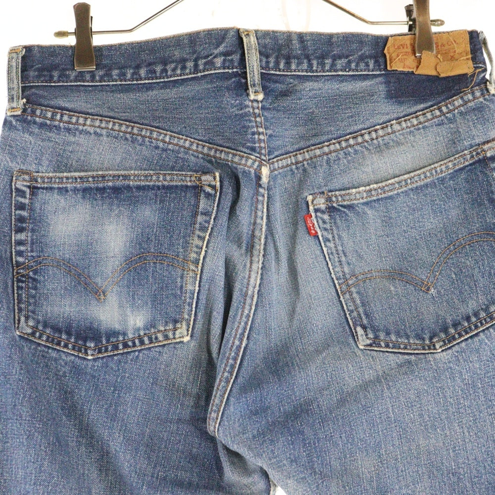 Levi's(リーバイス) 70S VINTAGE 502 ボタン裏16 BIGE 後期 平行ステッチ 紙パッチ SCOVILL ZIPPER ヴィンテージ ジップフライデニムパンツ インディゴ