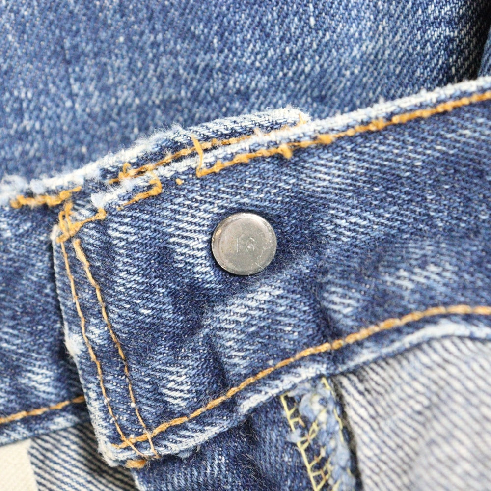 Levi's(リーバイス) 70S VINTAGE 502 ボタン裏16 BIGE 後期 平行ステッチ 紙パッチ SCOVILL ZIPPER ヴィンテージ ジップフライデニムパンツ インディゴ