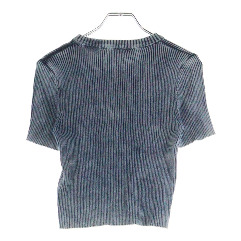DIESEL(ディーゼル) M-Anaheim Dロゴ 半袖ニットシャツ カットソー インディゴ レディース A16249