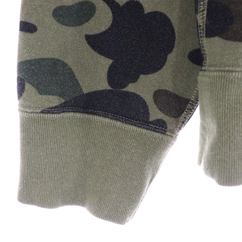 A BATHING APE(アベイシングエイプ) 1ST CAMO APE HEAD PATCH FULL ZIP HOODIE カモ柄 エイプ ヘッド パッチ ジップアップ スウェット パーカー マルチ 001ZPJ701005M