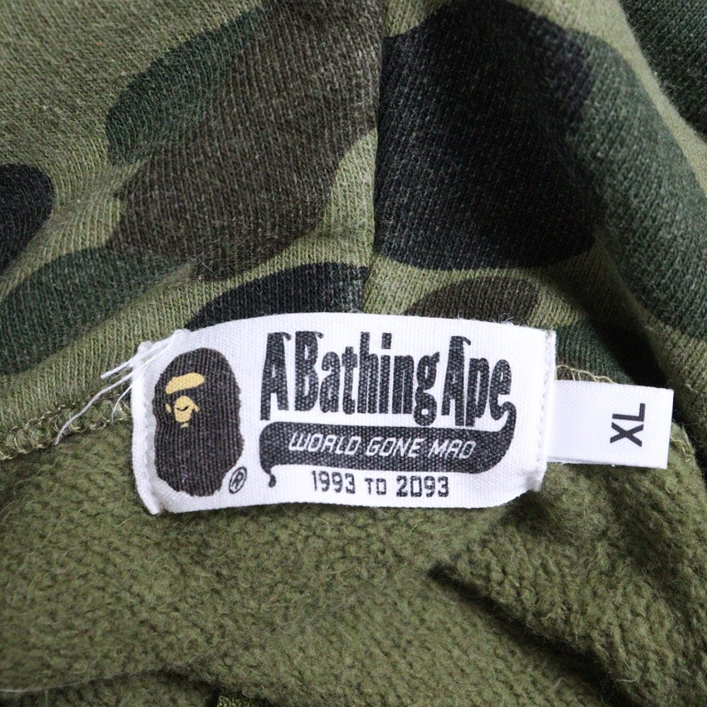 A BATHING APE(アベイシングエイプ) 1ST CAMO APE HEAD PATCH FULL ZIP HOODIE カモ柄 エイプ ヘッド パッチ ジップアップ スウェット パーカー マルチ 001ZPJ701005M
