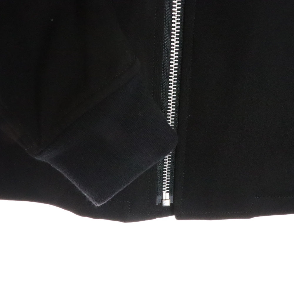 JUNYA WATANABE COMME des GARCONS(ジュンヤワタナベ コムデギャルソン) 19SS AD2028 裾リブ ウール ダブルライダースジャケット ブラック JC-J013