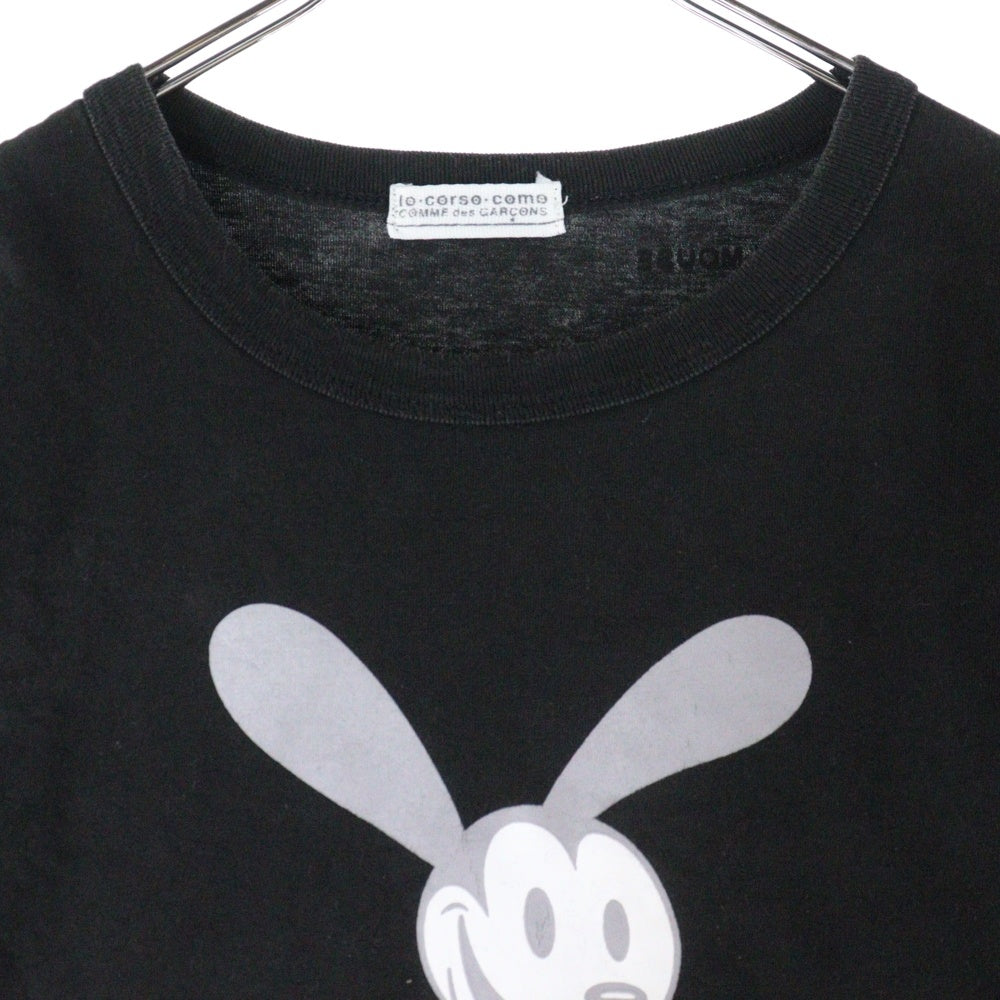 COMME des GARCONS(コムデギャルソン) 10 corso como COMME des GARCONS AD2005 OSWALD キャラクタープリント 半袖Tシャツ ブラック レディース AZ-T026