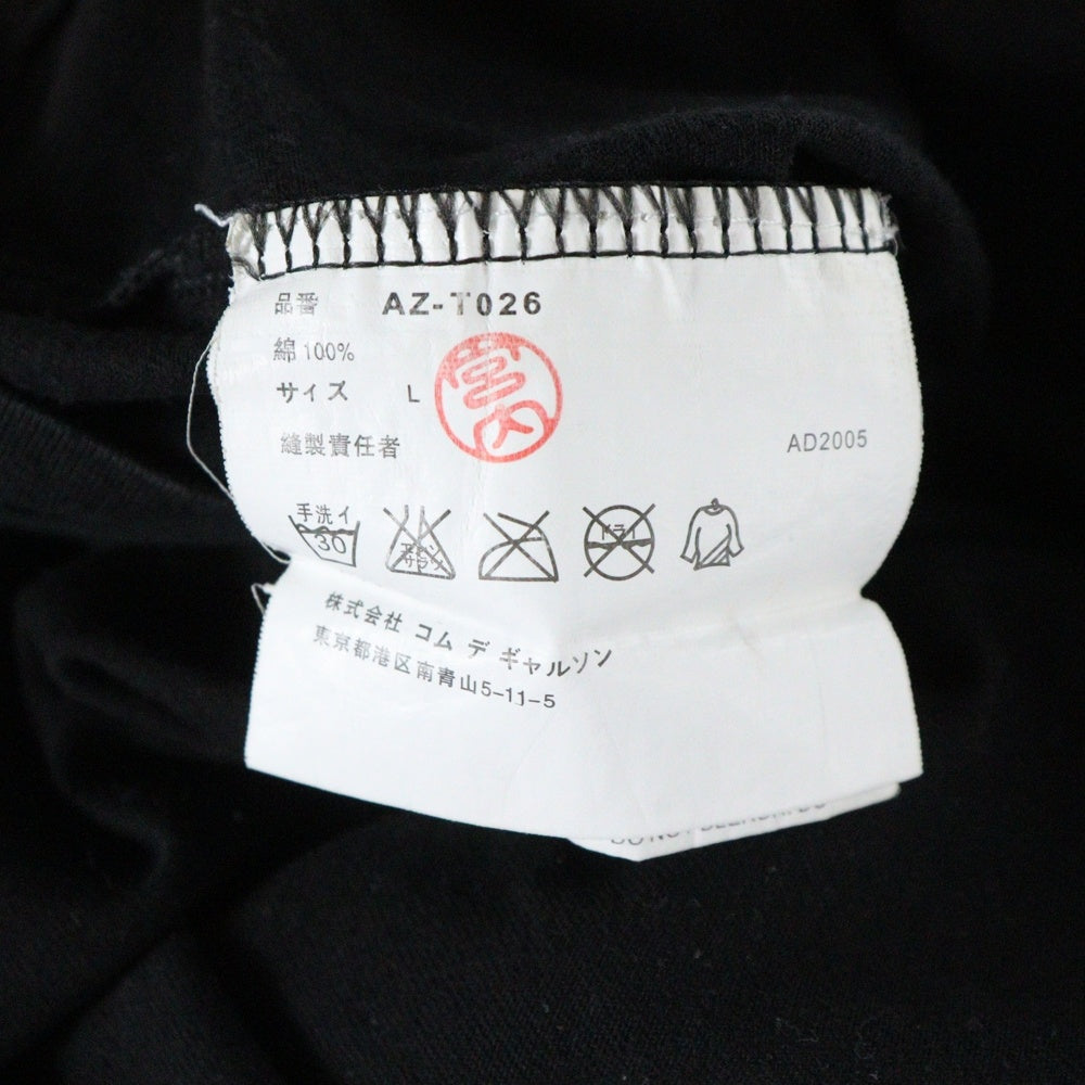 COMME des GARCONS(コムデギャルソン) 10 corso como COMME des GARCONS AD2005 OSWALD キャラクタープリント 半袖Tシャツ ブラック レディース AZ-T026