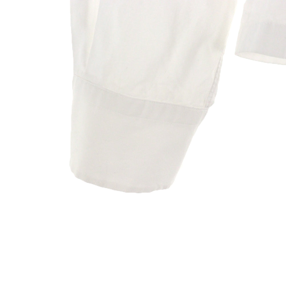 tricot COMME des GARCONS(トリコ コム デ ギャルソン) 09AW AD2009 フリルデザイン 丸襟 コットンブラウス 長袖シャツ ホワイト レディース TD-B032